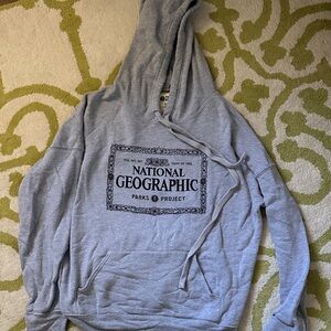 Parks Projects National Geographic Light Gray Hoodie Small